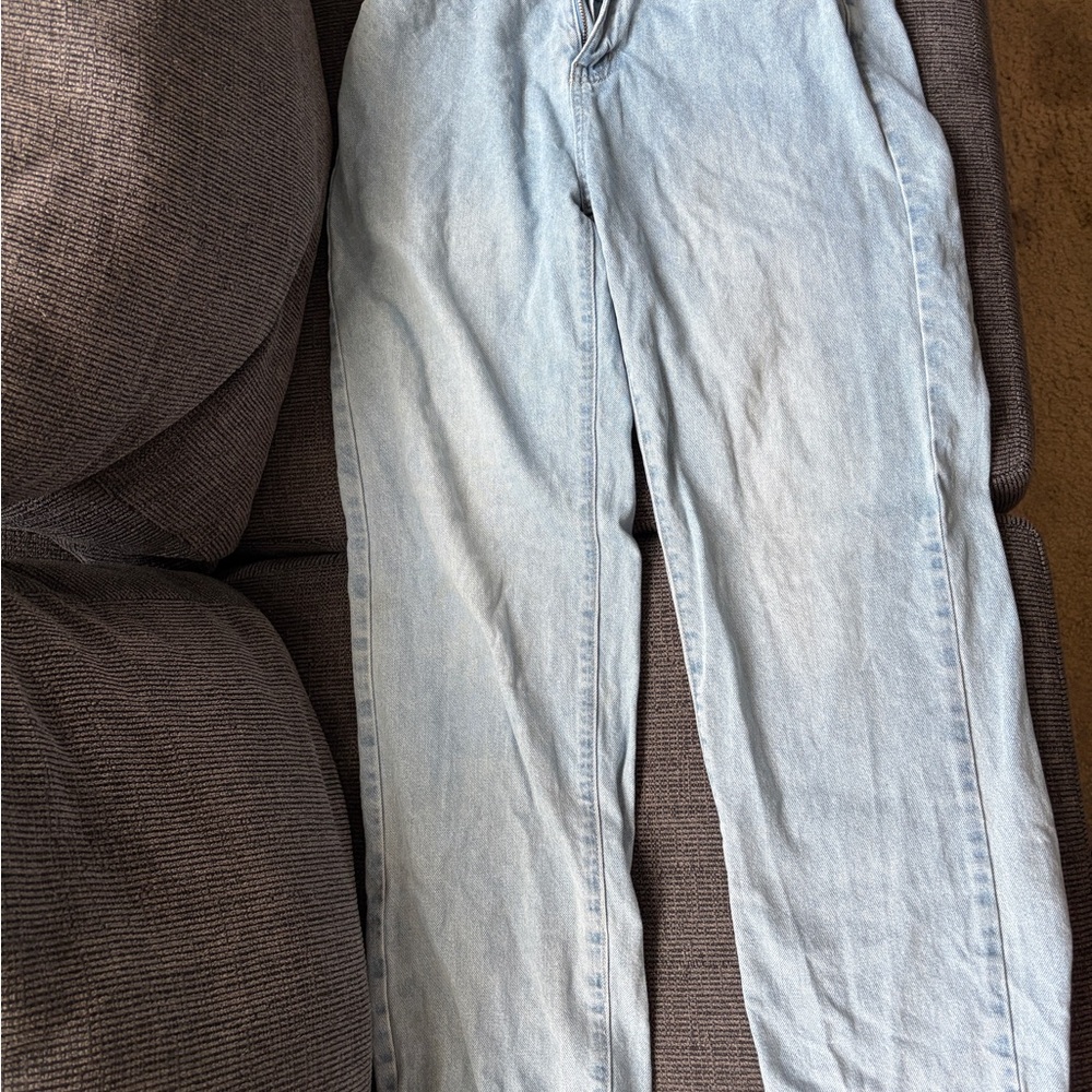 SHEIN Women's Light Blue Boyfriend Jeans